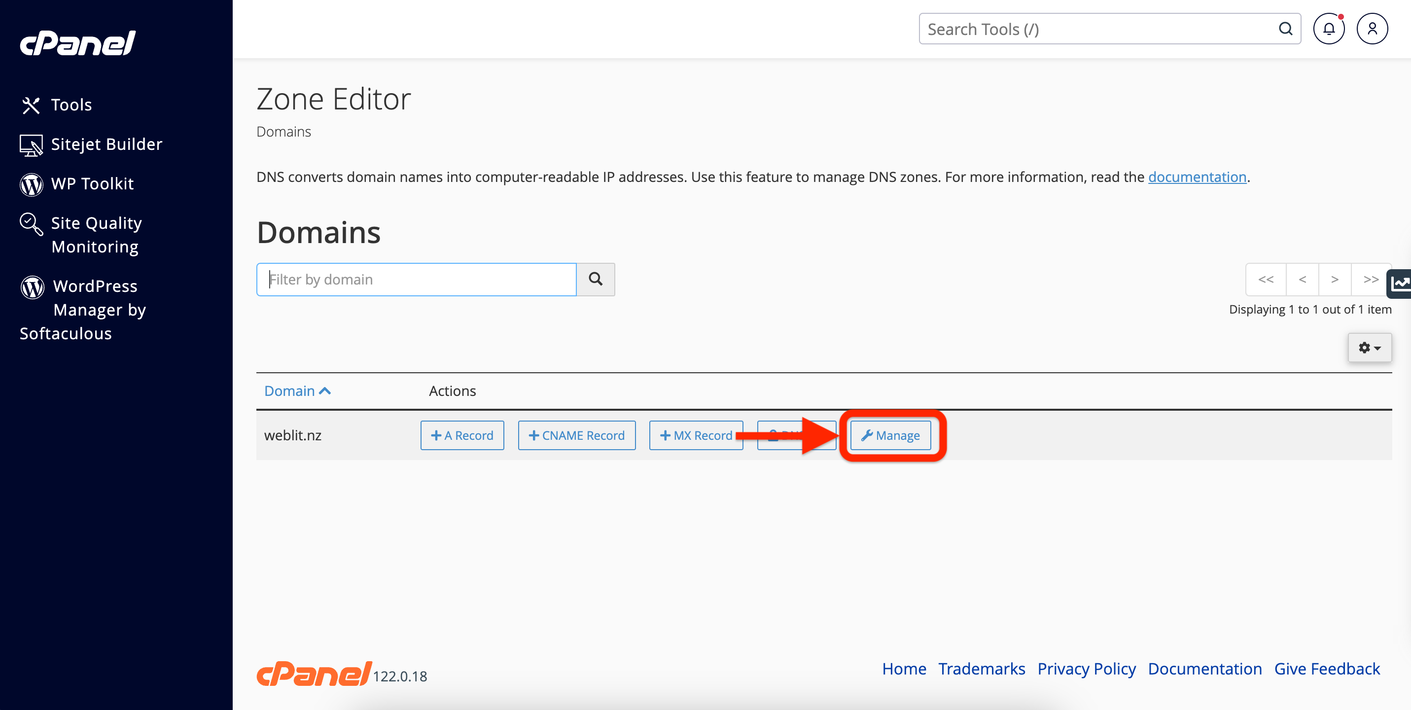 Manage-DNS-2 Modify your DNS
