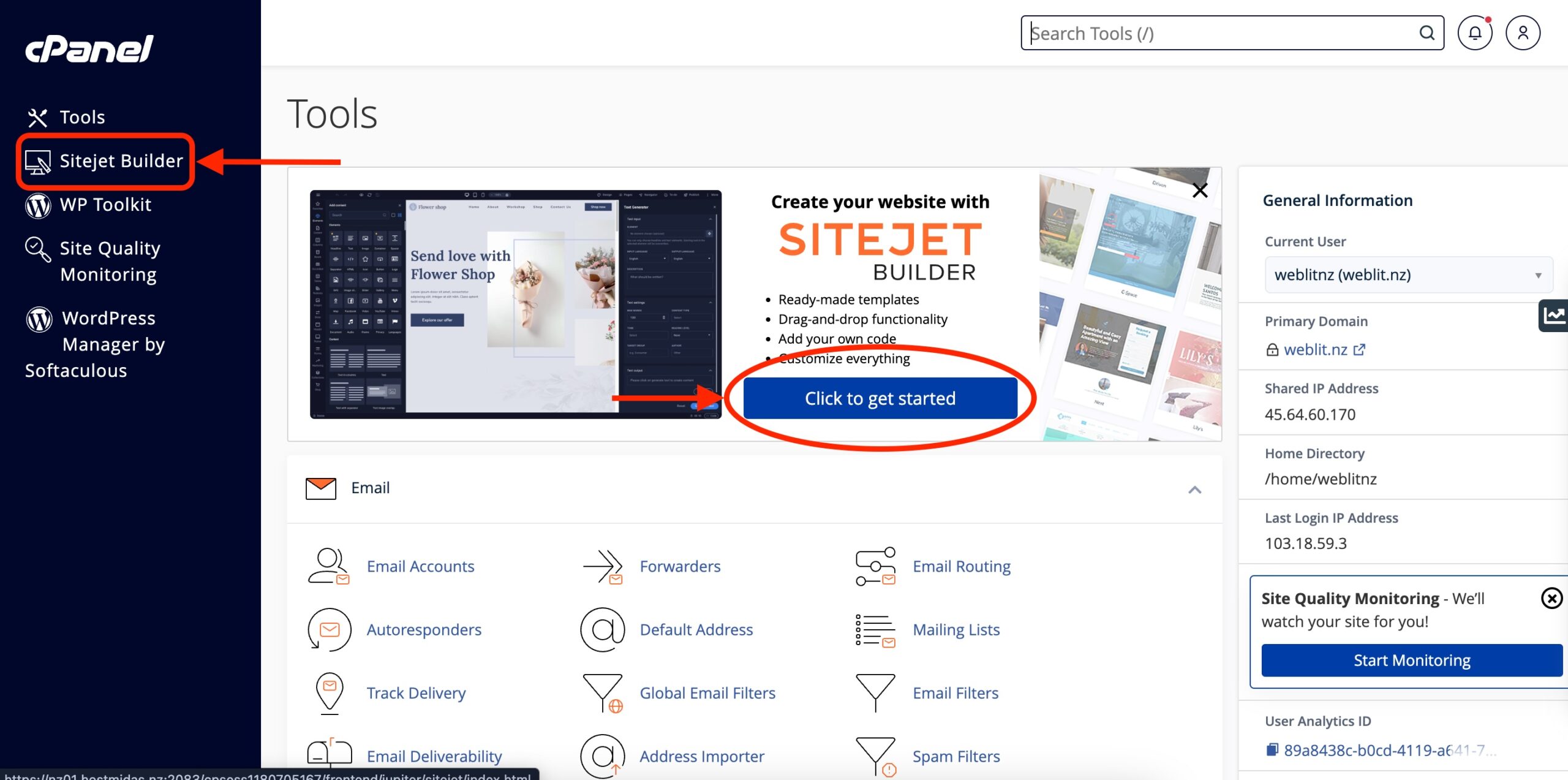 SiteJet-1 SiteJet 1st step