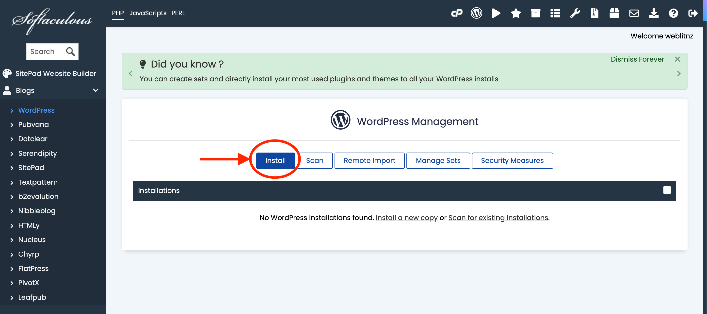 WordPress-2 WordPress setup 2nd step