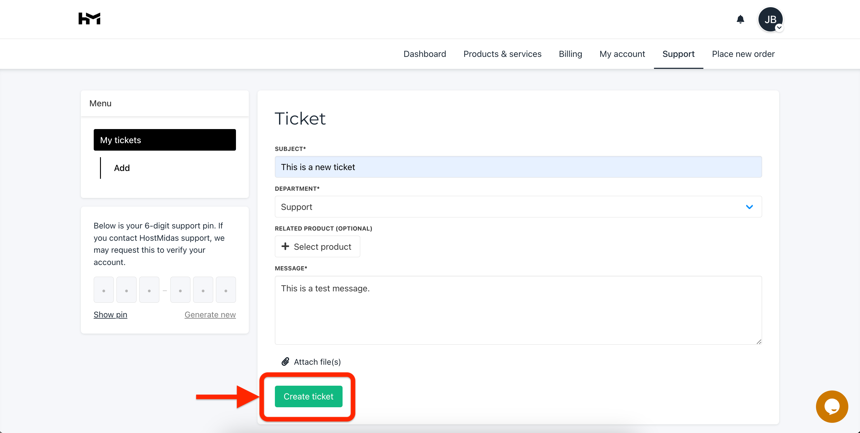 support-ticket2 create support ticket